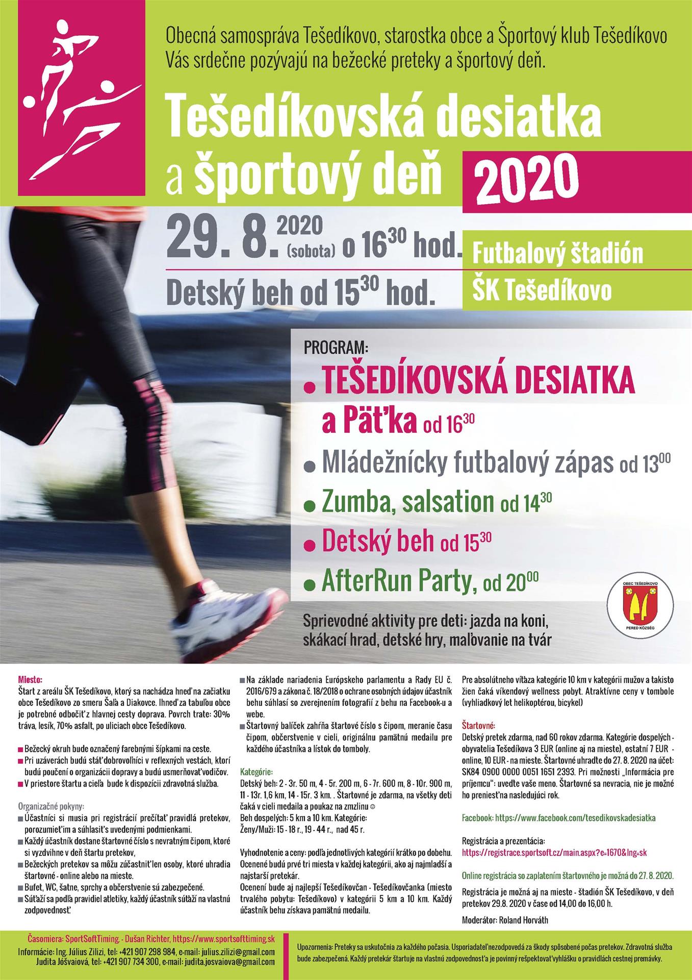 Autoprofit.sk Tešedíkovská desiatka a športový deň 2020